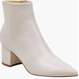Marc Fisher Jarli Bootie in Ivory Leather
